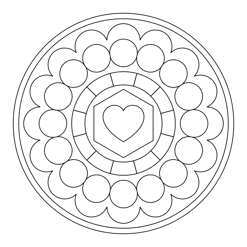 Mandala coloring page