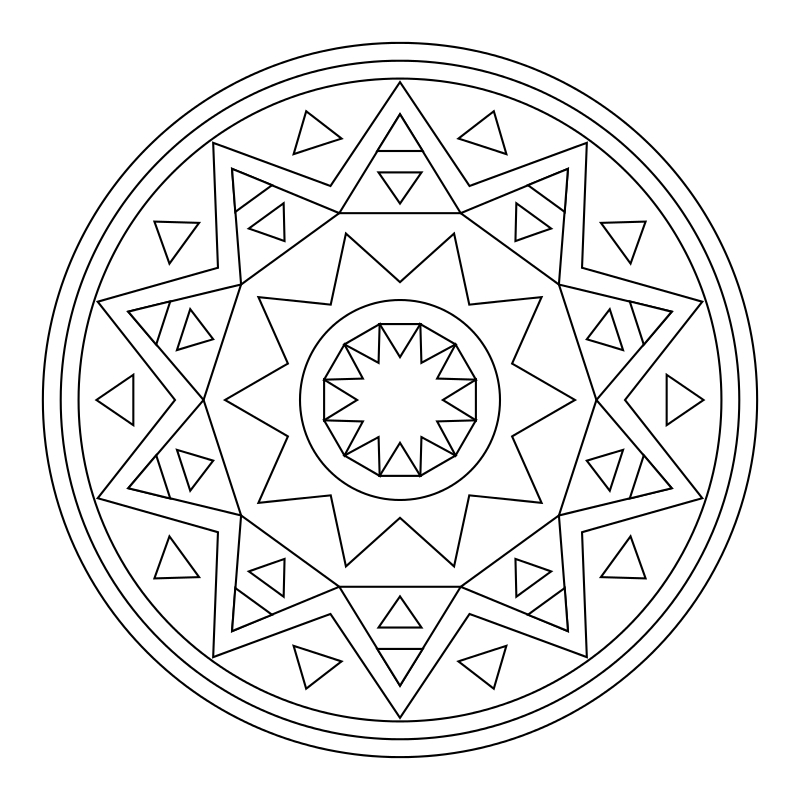 Kids Mandala number 4